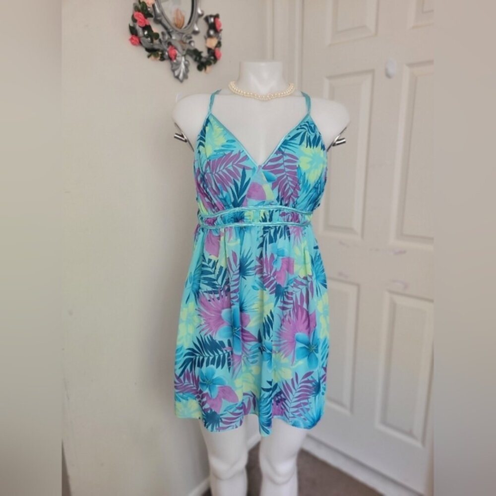 elegant floral sleeping dress